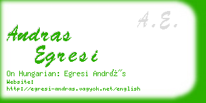 andras egresi business card